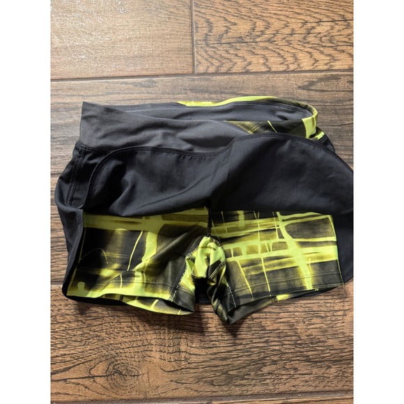 Nike Dri Fit Running Skirt Shorts Women's XS Black Neon‎ Graphic Athletic - Picture 4 of 11